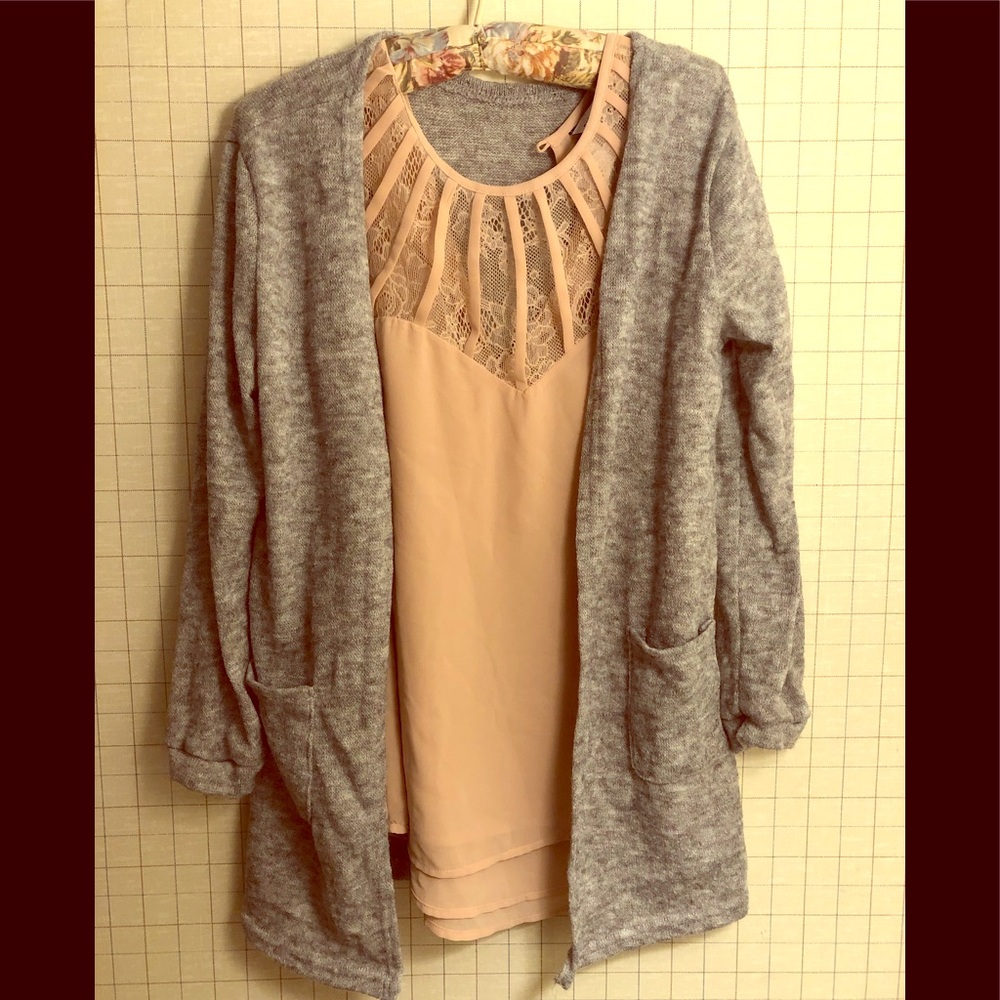 Soft grey cardigan